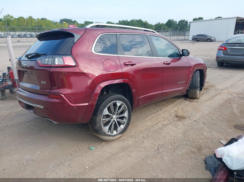 Vin: 1c4pjmjn6kd487178, lot: 46274583, jeep cherokee overland 4x4 20194