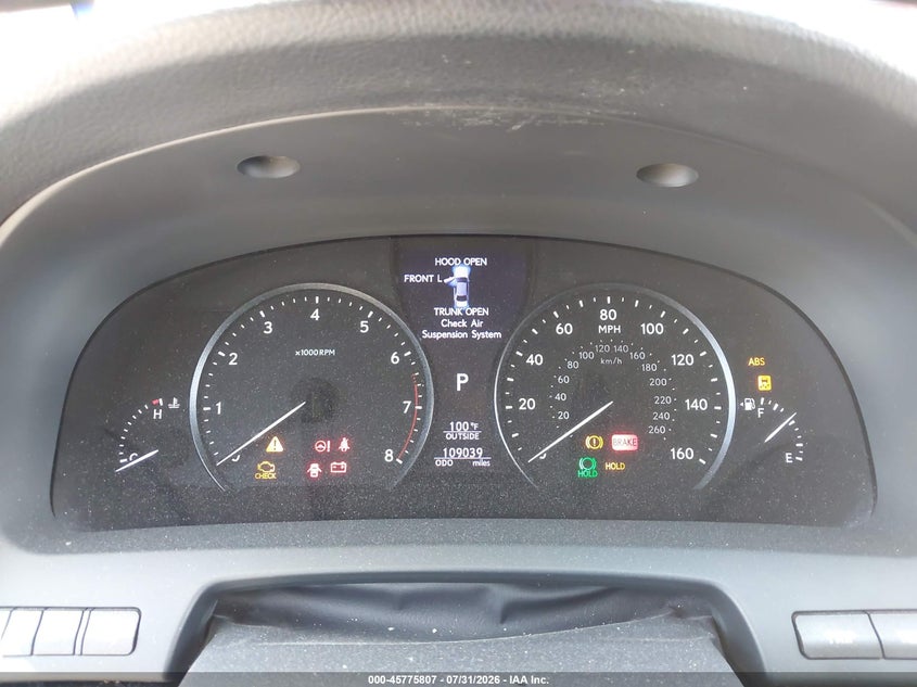 2013 LEXUS LS 460 auction photo 7