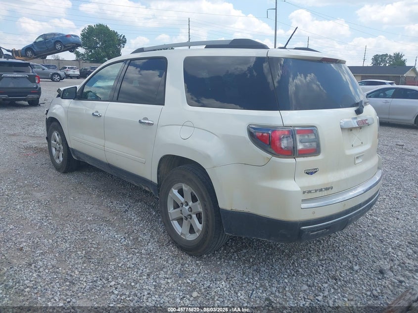 Vin: 1gkkrned2ej366295, lot: 46274600, gmc acadia sle-1 20143