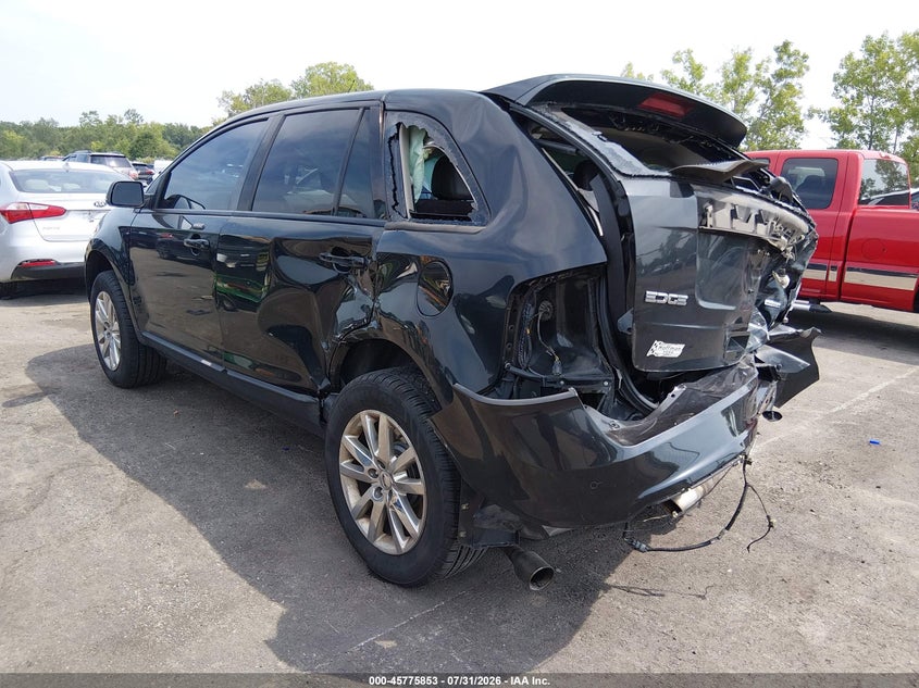 Vin: 2fmdk4jc1eba81443, lot: 46274633, ford edge sel 20143