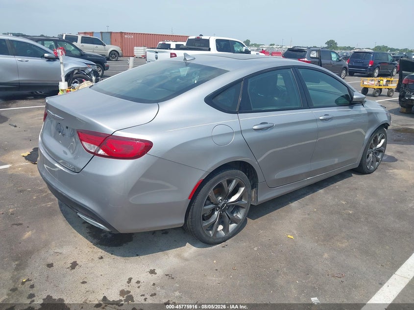 Vin: 1c3cccbg7fn580931, lot: 46274696, chrysler 200 s 20154