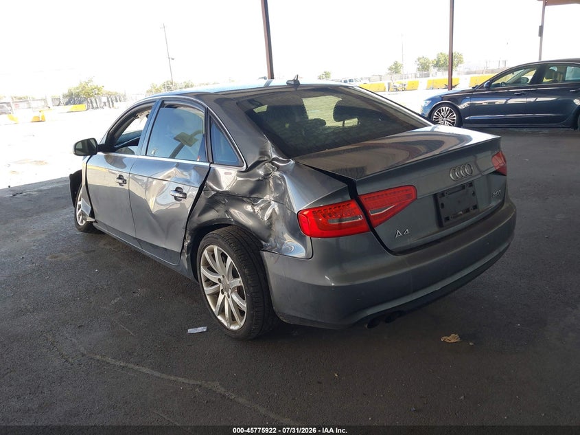 Vin: wauefafl4dn033049, lot: 46274702, audi a4 2.0t premium 20133