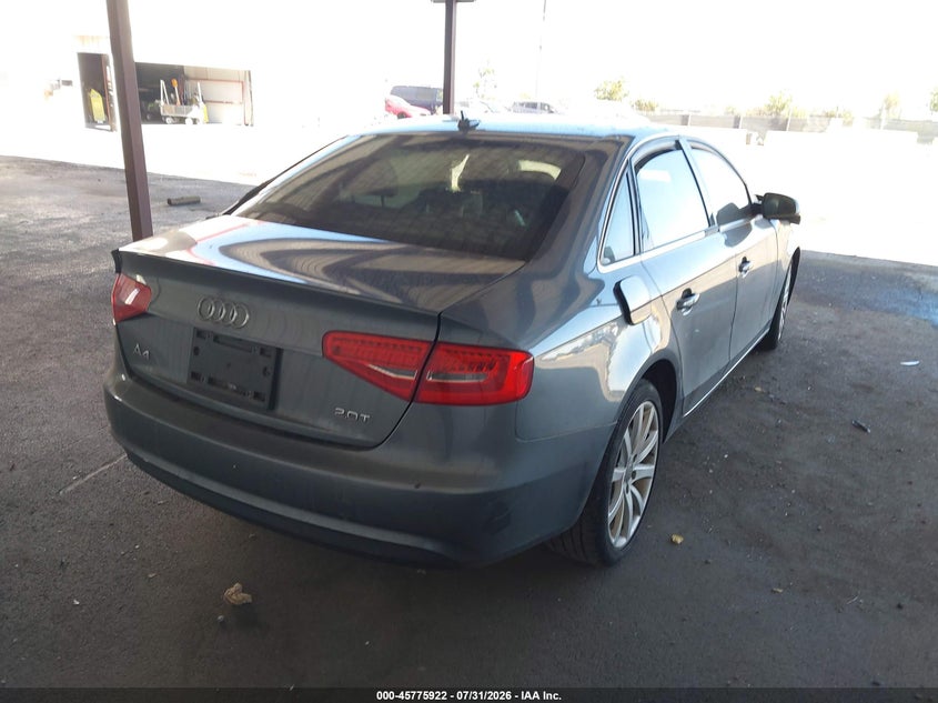 Vin: wauefafl4dn033049, lot: 46274702, audi a4 2.0t premium 20134