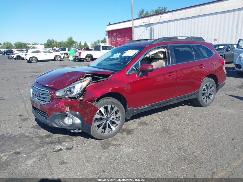 Vin: 4s4bsajc7f3207344, lot: 46274711, subaru outback 2.5i limited 20152