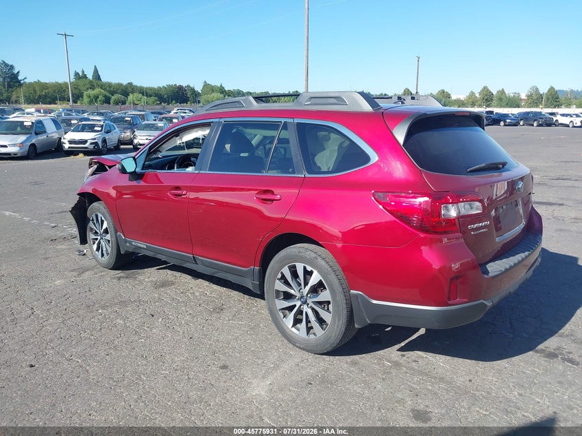Vin: 4s4bsajc7f3207344, lot: 46274711, subaru outback 2.5i limited 20153
