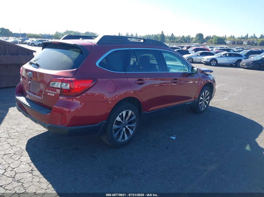 Vin: 4s4bsajc7f3207344, lot: 46274711, subaru outback 2.5i limited 20154