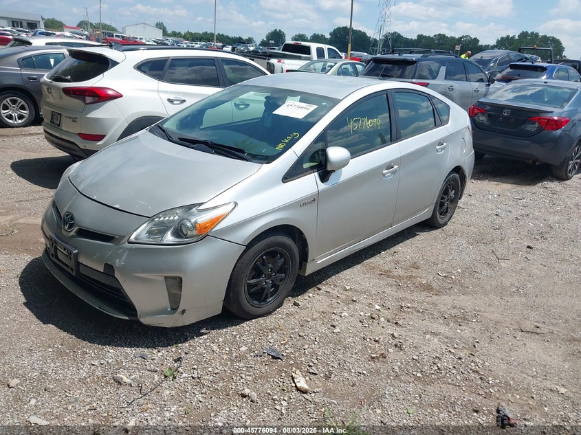 Vin: jtdkn3du9c1559201, lot: 46274873, toyota prius two 20122