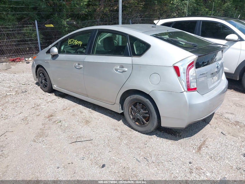 Vin: jtdkn3du9c1559201, lot: 46274873, toyota prius two 20123