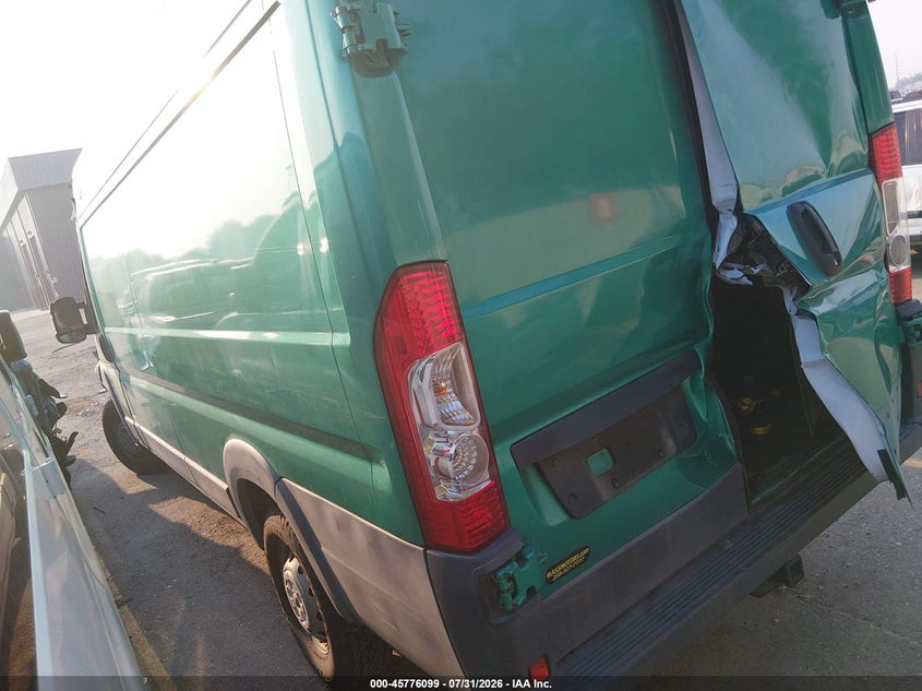 Vin: 3c6urvjg0je149976, lot: 46274880, ram promaster 3500 cargo van high roof 159 wb ext 20183