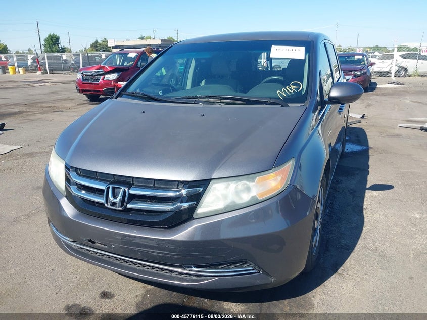 Vin: 5fnrl5h47eb075709, lot: 46274895, honda odyssey ex 20142