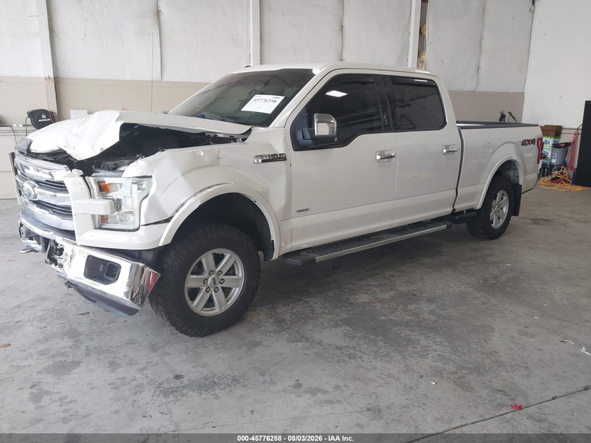 Vin: 1ftfw1eg6ffa06573, lot: 46275040, ford f-150 lariat 20152
