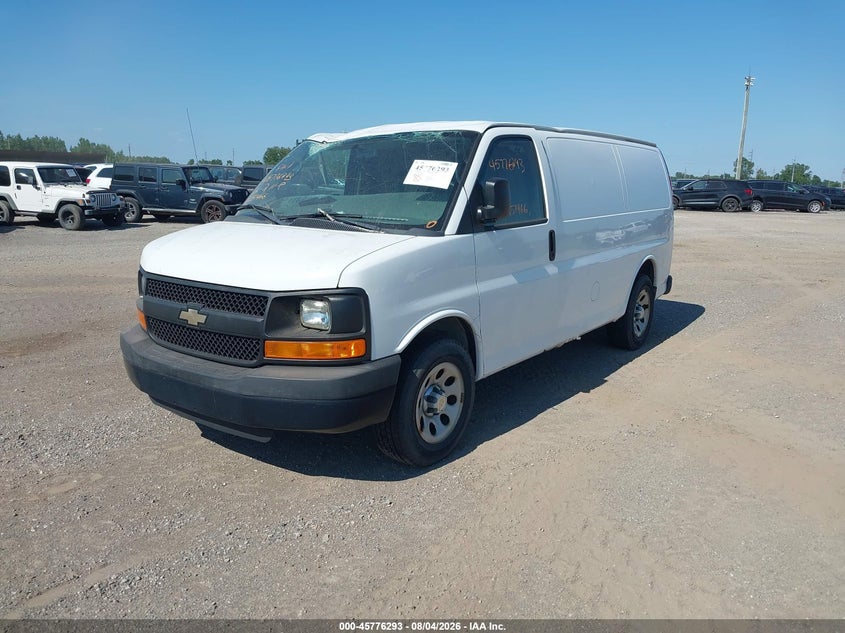 Vin: 1gcsgafx0d1151466, lot: 46275073, chevrolet express 1500 work van 20132
