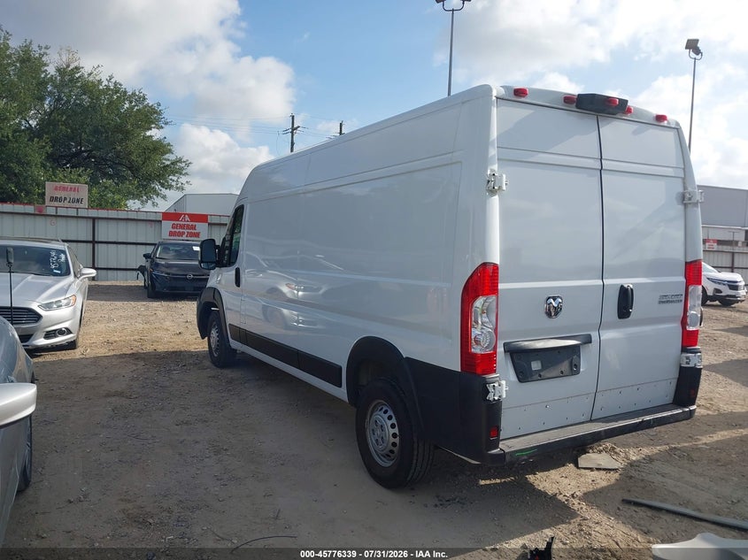 Vin: 3c6mrvhg6se548320, lot: 46275119, ram promaster 3500 tradesman high roof 159 wb w/pass seat 20253
