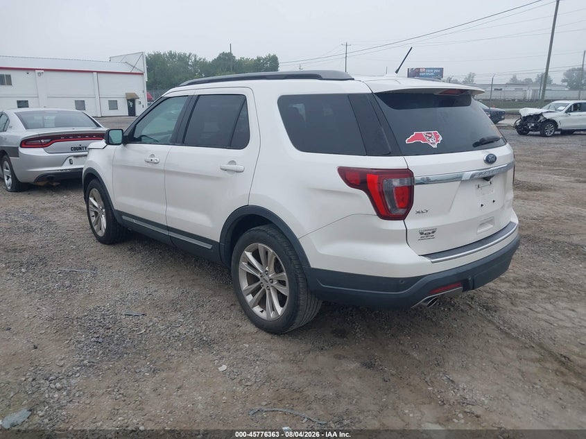 Vin: 1fm5k7d80jga87380, lot: 46275143, ford explorer xlt 20183