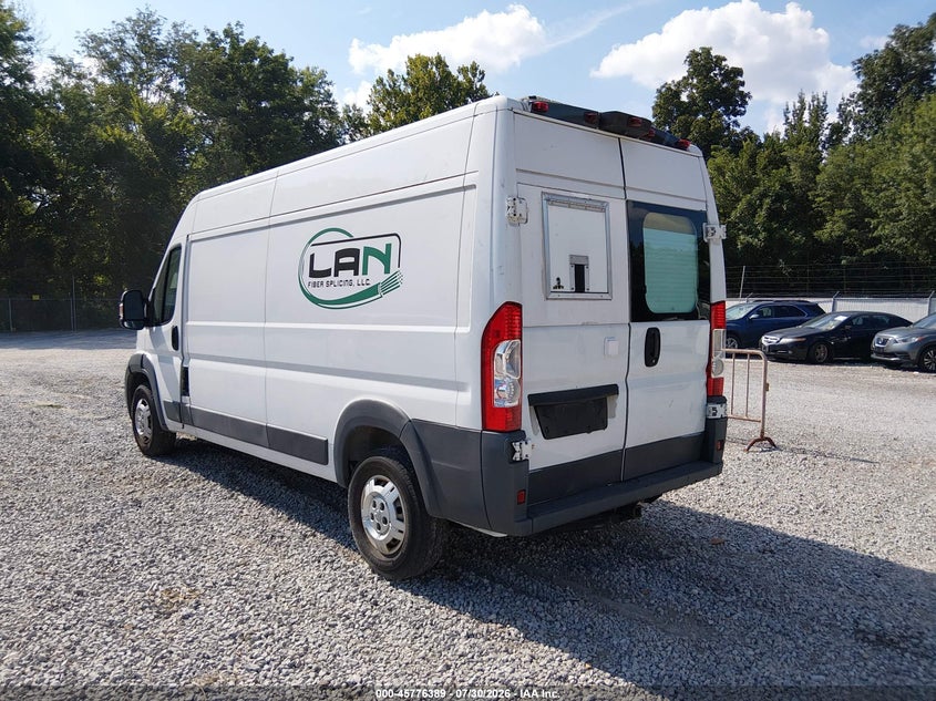 Vin: 3c6trvddxee120343, lot: 46275169, ram promaster 2500 high roof 20143