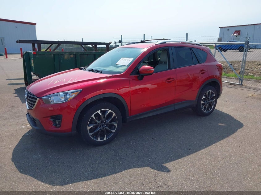 Vin: jm3ke4dy3g0912026, lot: 46275231, mazda cx-5 grand touring 20162