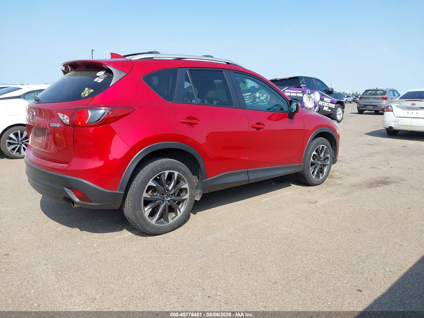 Vin: jm3ke4dy3g0912026, lot: 46275231, mazda cx-5 grand touring 20164