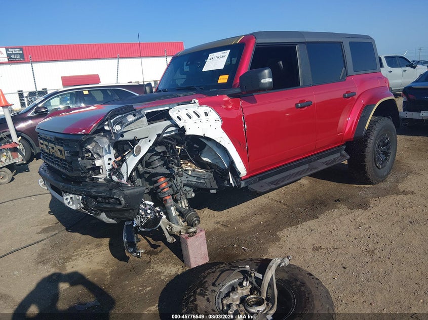 Vin: 1fmee0rr1rla38627, lot: 46275329, ford bronco raptor 20242