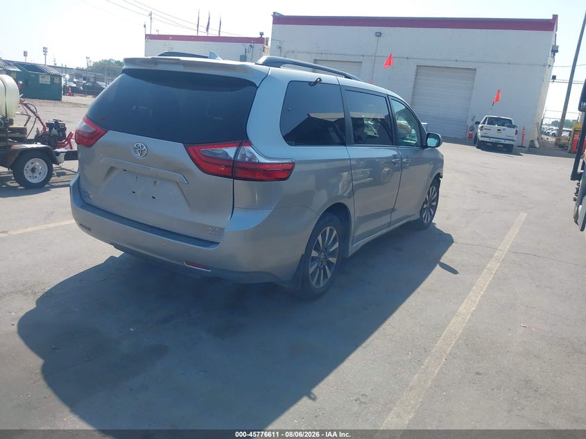 Vin: 5tddz3dc8ls251850, lot: 46275391, toyota sienna xle 20204