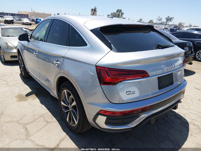 Vin: wa15aafy9n2117085, lot: 46275398, audi q5 sportback premium plus 45 tfsi s line quattro s tronic 20223