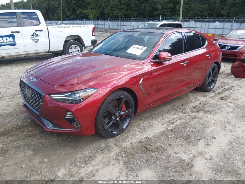 Vin: kmtg34lexku026591, lot: 46275410, genesis g70 3.3t advanced 20192
