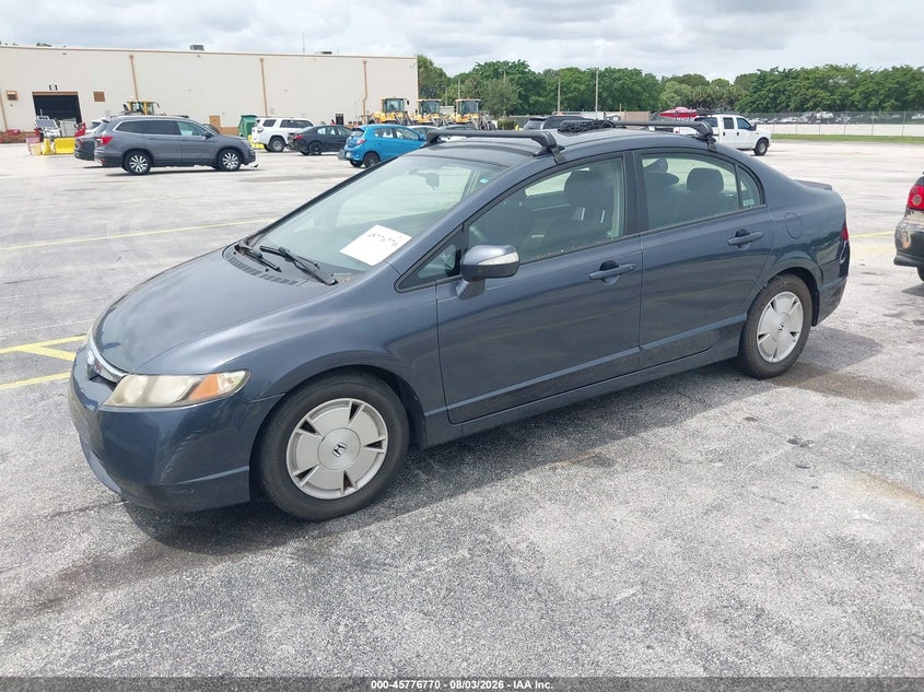 2008 HONDA CIVIC HYBRID auction photo 2