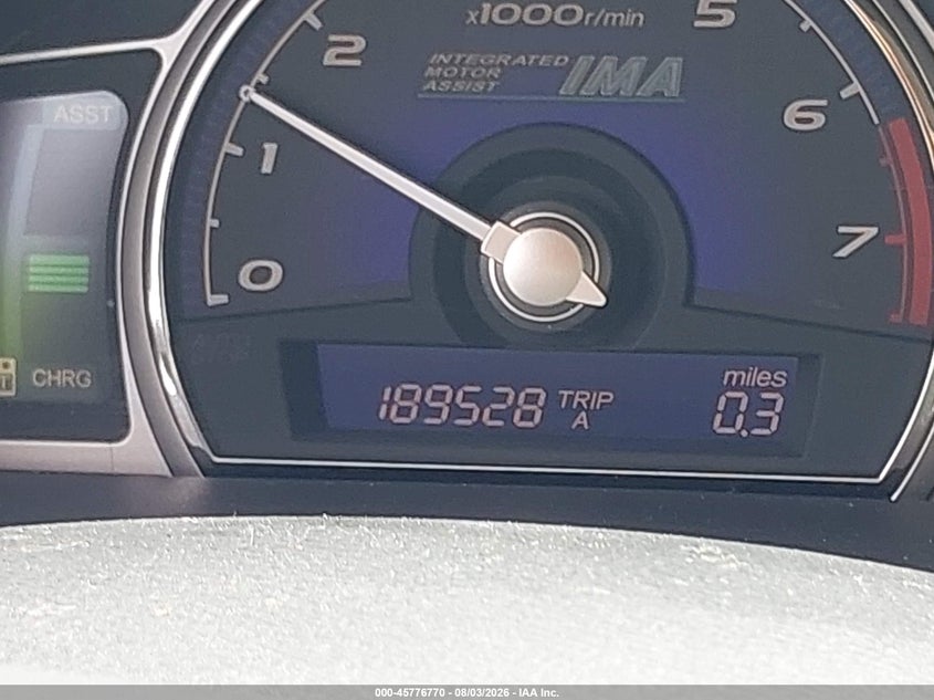 2008 HONDA CIVIC HYBRID auction photo 7