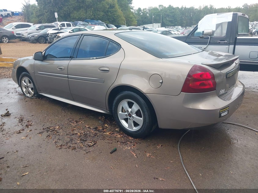 PONTIAC GRAND PRIX 2007 VIN 2G2WP552X71231410