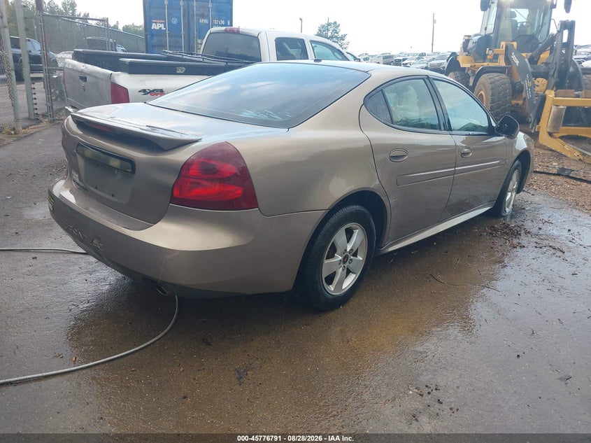 PONTIAC GRAND PRIX 2007 VIN 2G2WP552X71231410