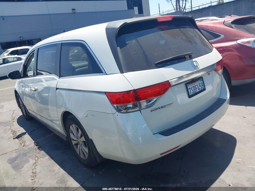 Vin: 5fnrl5h67gb085919, lot: 46275595, honda odyssey ex-l 20163