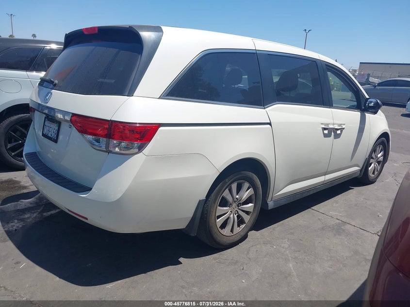 Vin: 5fnrl5h67gb085919, lot: 46275595, honda odyssey ex-l 20164