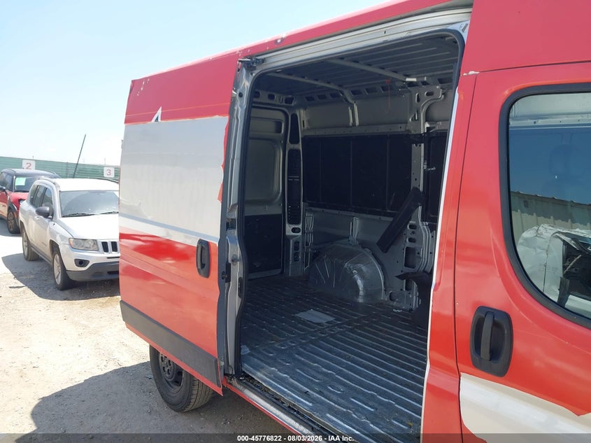 Vin: 3c6lrvbg6ne122586, lot: 46275603, ram promaster 1500 high roof 136 wb 20223