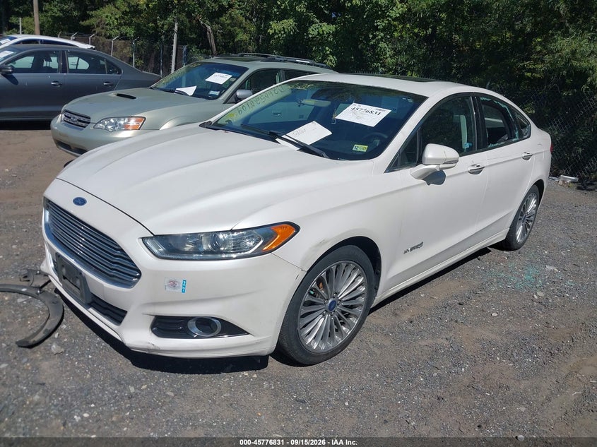 Vin: 3fa6p0ru6dr319264, lot: 46275611, ford fusion hybrid titanium 20132