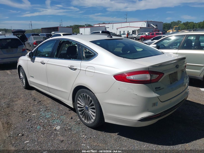 Vin: 3fa6p0ru6dr319264, lot: 46275611, ford fusion hybrid titanium 20133