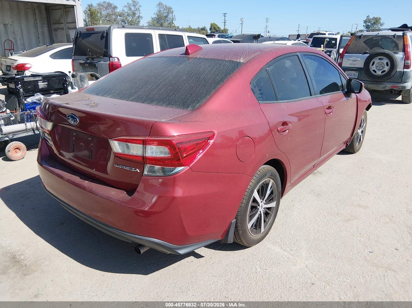 Vin: 4s3gkav67l3608726, lot: 46275714, subaru impreza premium 20204