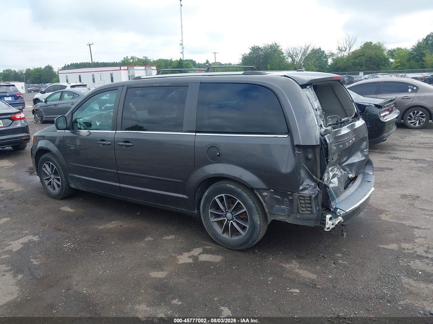 Vin: 2c4rdgcg8hr772616, lot: 46275783, dodge grand caravan sxt 20173