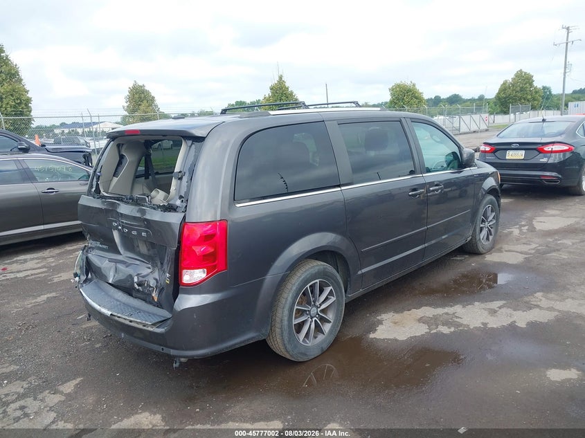 Vin: 2c4rdgcg8hr772616, lot: 46275783, dodge grand caravan sxt 20174