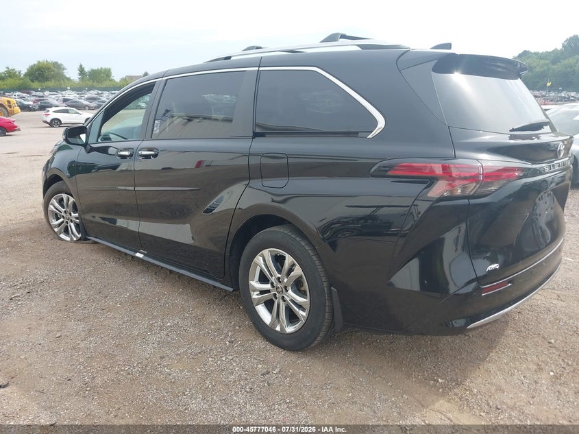 Vin: 5tdeskfc7ps106062, lot: 46275826, toyota sienna platinum 20233