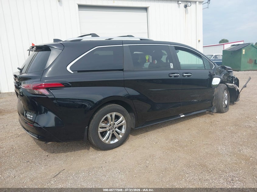 Vin: 5tdeskfc7ps106062, lot: 46275826, toyota sienna platinum 20234