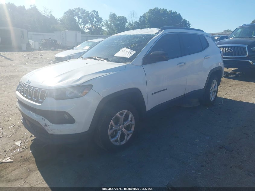 Vin: 3c4njdbn4rt161180, lot: 46275854, jeep compass latitude 4x4 20242