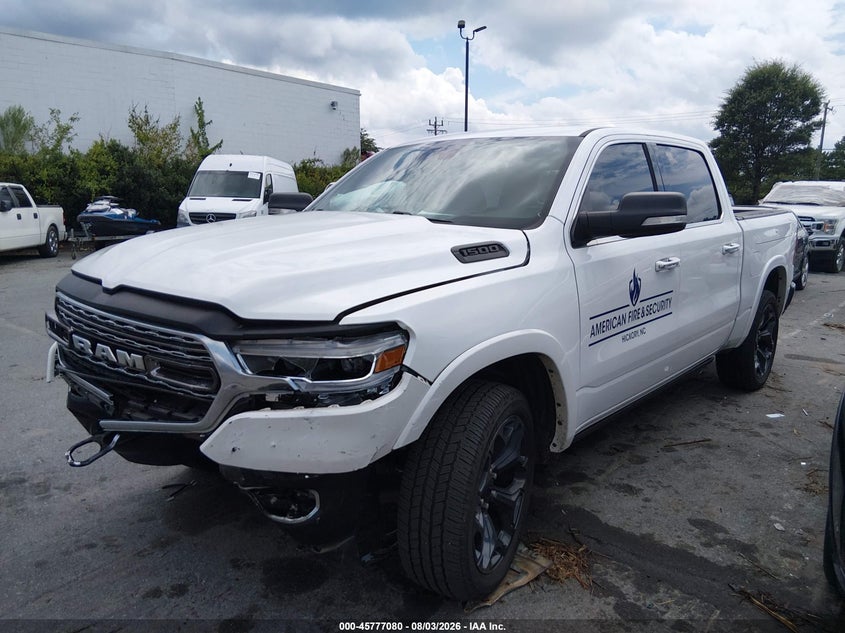 Vin: 1c6srfht1ln113938, lot: 46275860, ram 1500 limited  4x4 5'7 box 20202