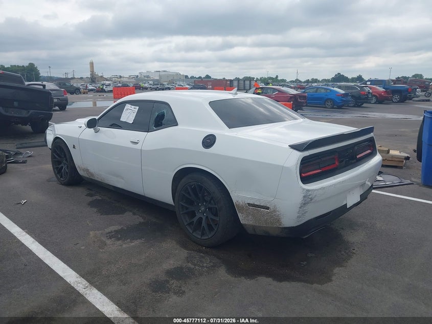Vin: 2c3cdzfj8hh636408, lot: 46275892, dodge challenger r/t scat pack 20173