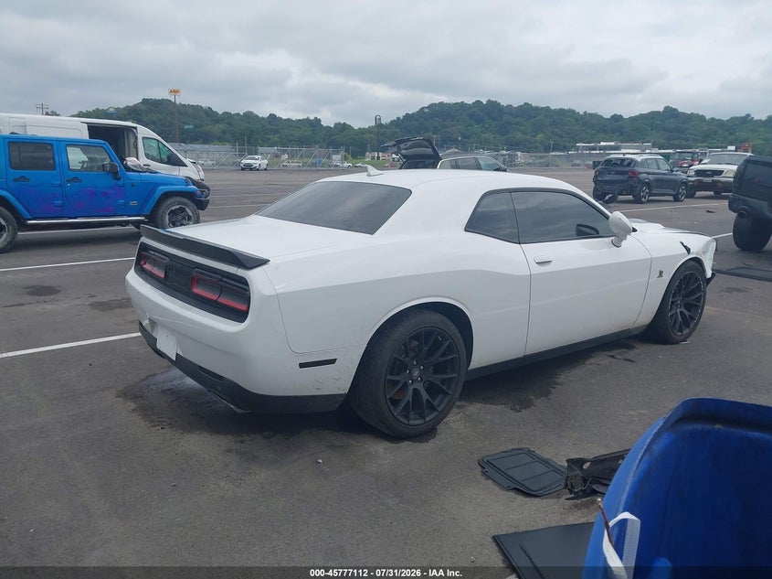 Vin: 2c3cdzfj8hh636408, lot: 46275892, dodge challenger r/t scat pack 20174