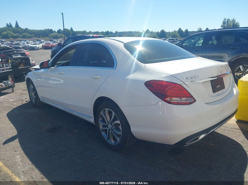 Vin: 55swf4kb5fu036788, lot: 46275895, mercedes-benz c 300 4matic 20153