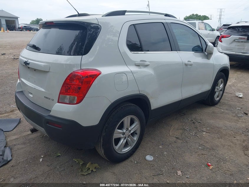 Vin: kl7cjlsb9fb158776, lot: 46276014, chevrolet trax lt 20154