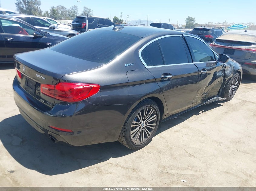Vin: wbaja9c52jb253207, lot: 46276030, bmw 530e iperformance 20184