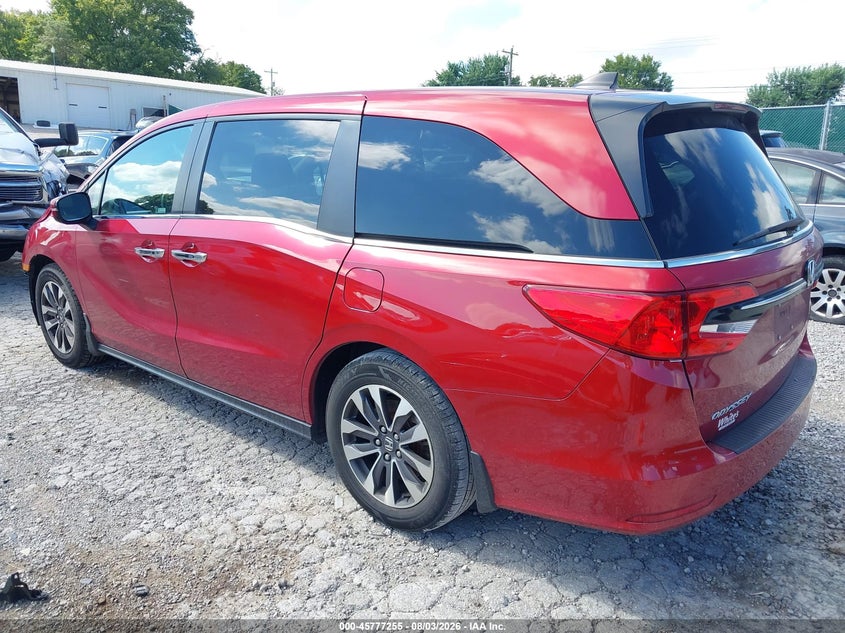 Vin: 5fnrl6h63pb019874, lot: 46276035, honda odyssey ex-l 20233