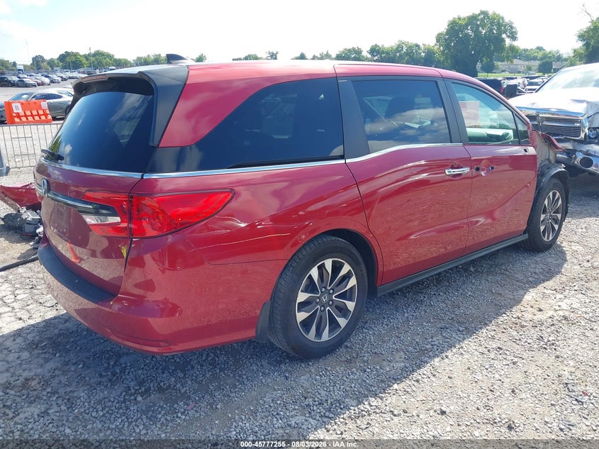 Vin: 5fnrl6h63pb019874, lot: 46276035, honda odyssey ex-l 20234