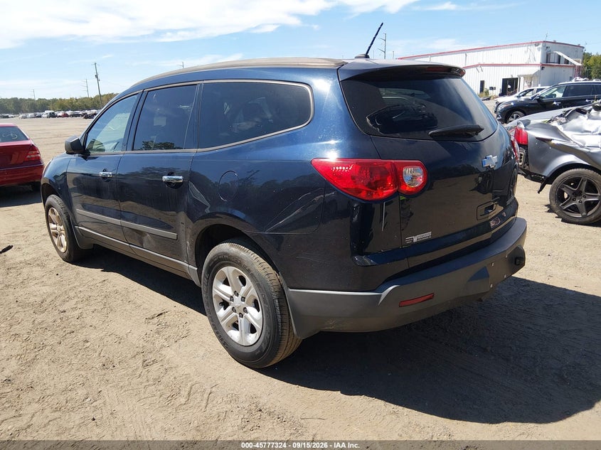 Vin: 1gnkrfed2cj330788, lot: 46276104, chevrolet traverse ls 20123
