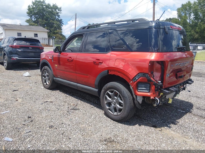Vin: 3fmcr9d90nre35216, lot: 46276107, ford bronco sport badlands 20223
